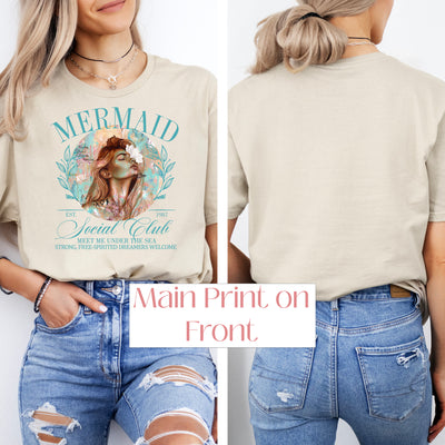 "Mermaid Social Club" A Peaceful Warrior ~ SoftStyle Tee
