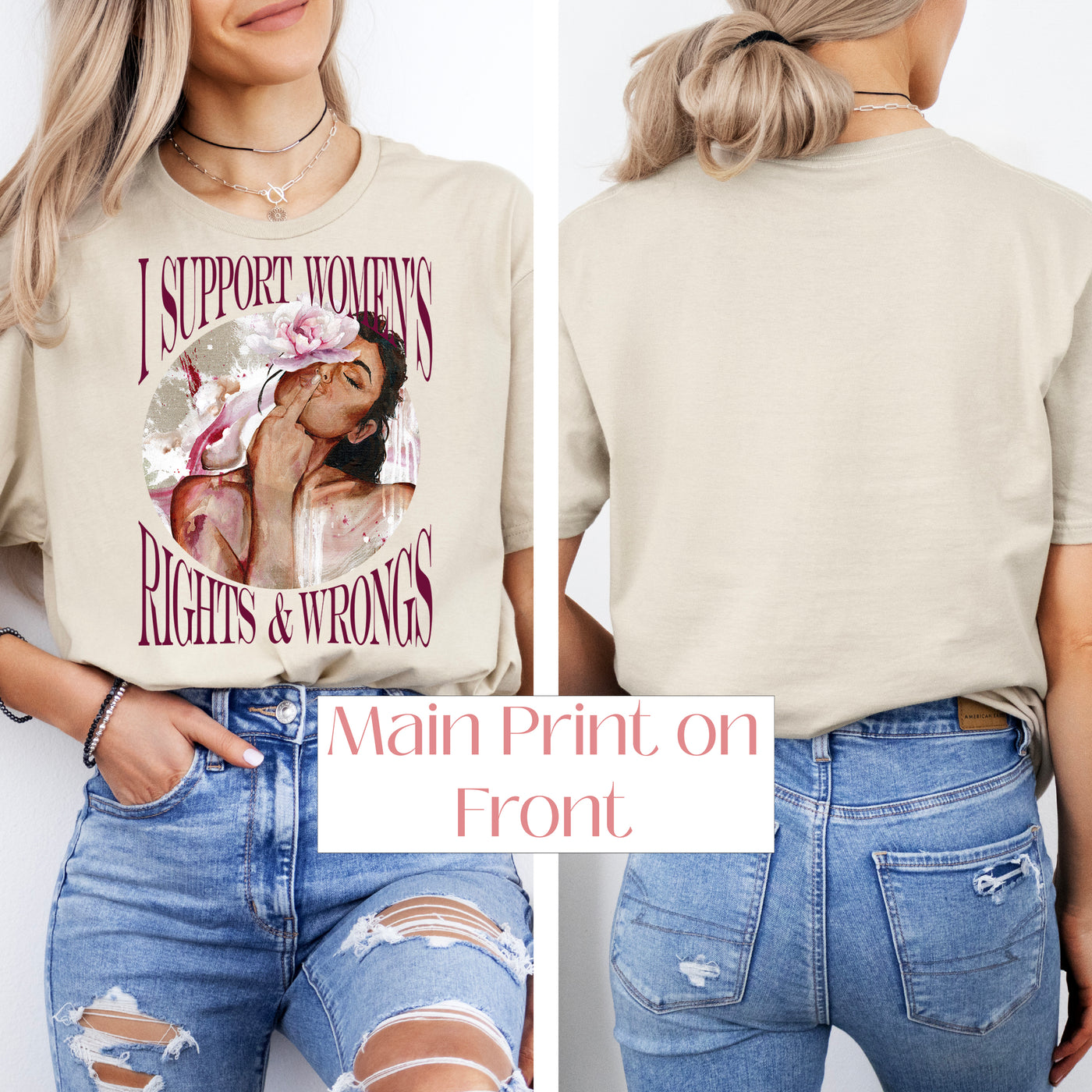 "I Support Women's Rights" ~ No Approval Needed & Proud of it! SoftStyle Tee
