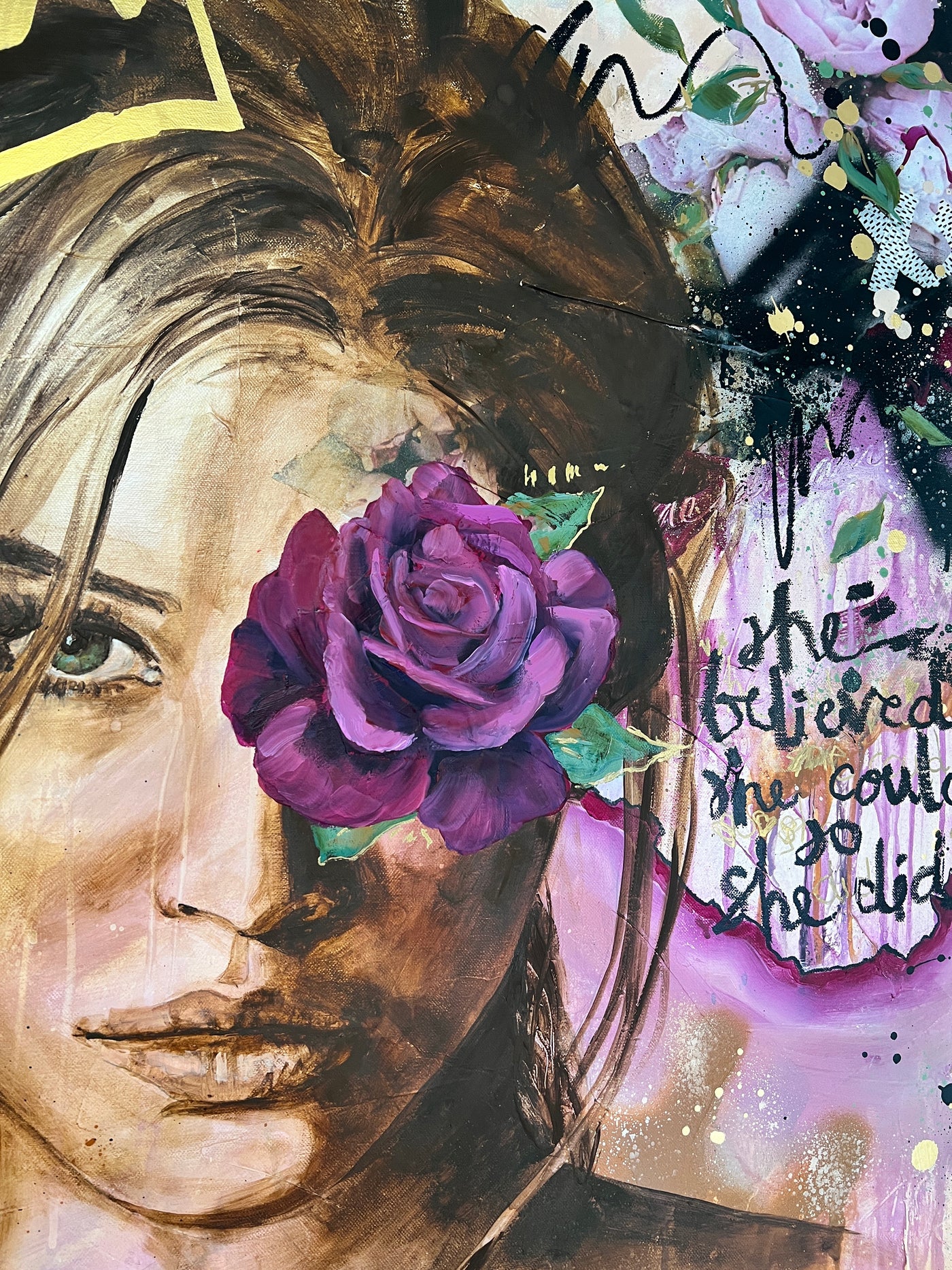 She Believed She Could  — Original Fine Art Painting