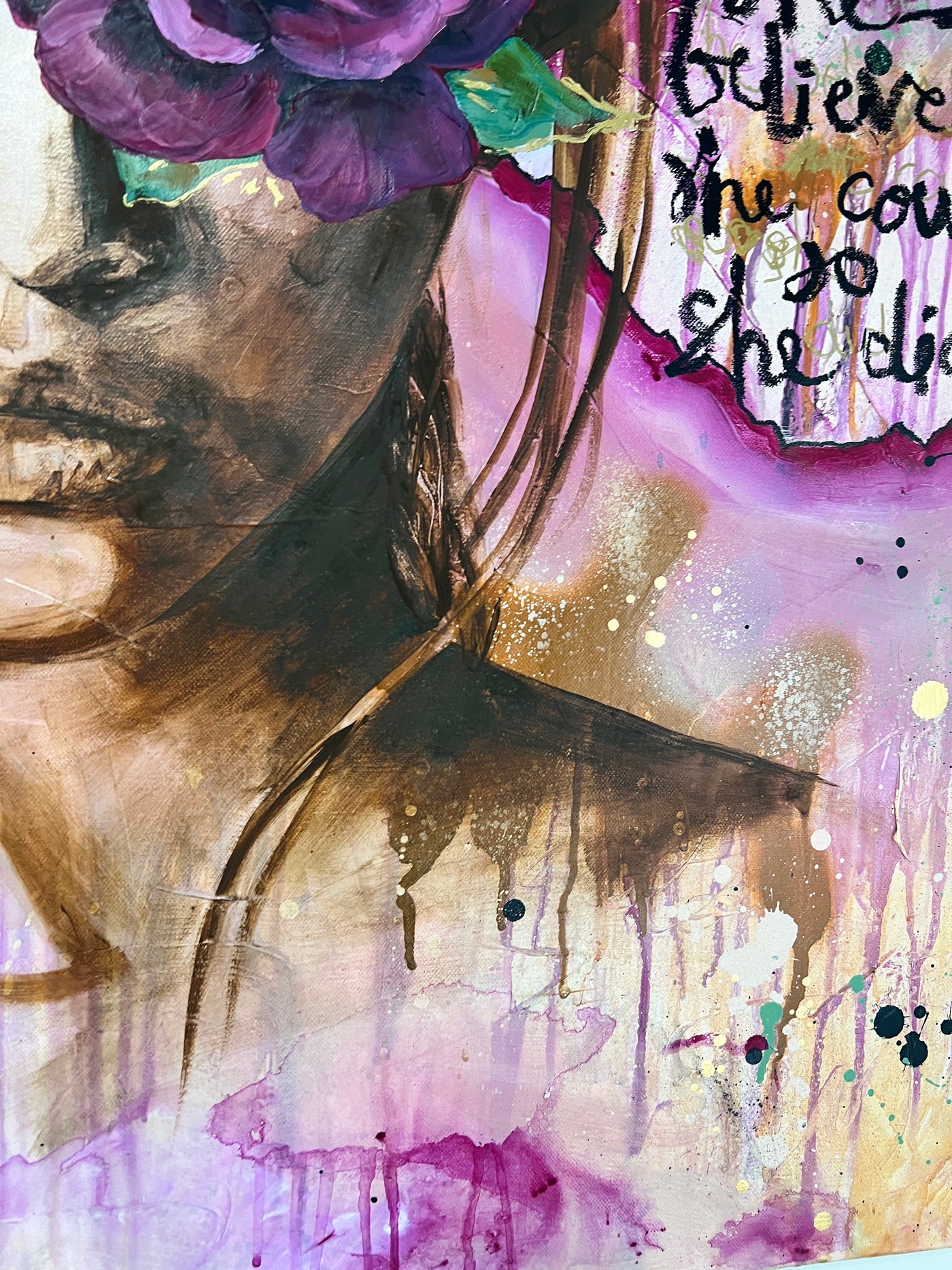 She Believed She Could  — Original Fine Art Painting