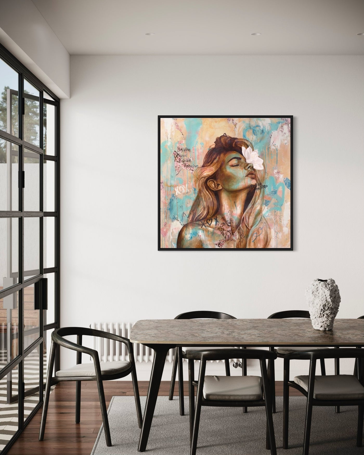 "A Peaceful Warrior" Canvas Print