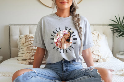 "Rebel Women Society" ~ No Approval Needed & Proud of it! SoftStyle Boyfriend Tee