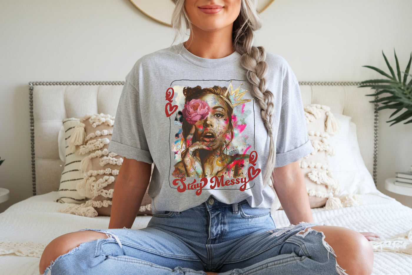 "Stay Messy" ~SoftStyle Unisex Tee