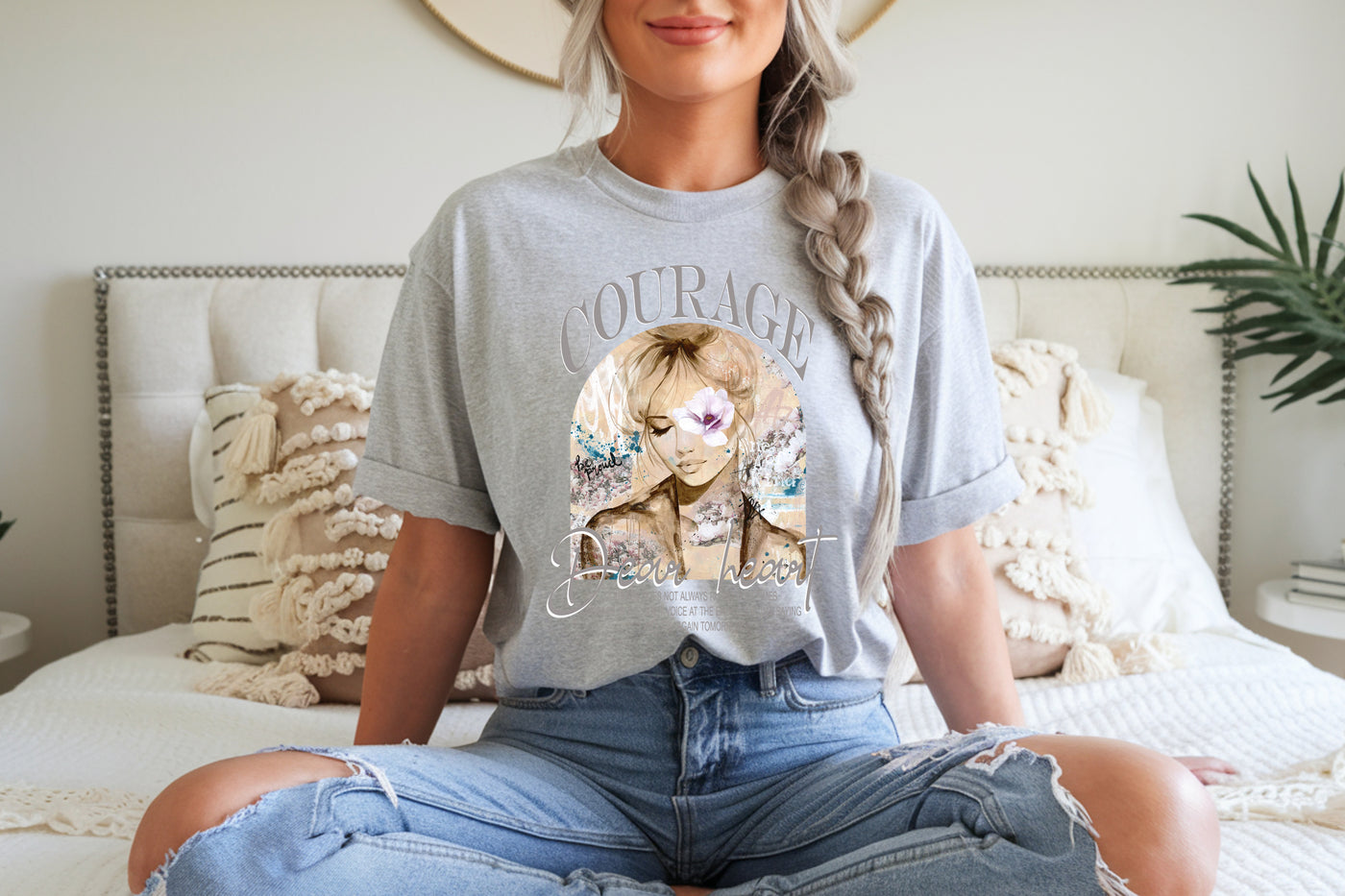 "Courage Dear Heart" ~SoftStyle Boyfriend Tee