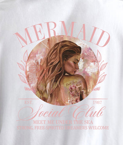 "Mermaid Social Club" A Fierce Dreamer ~ SoftStyle Tee